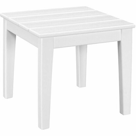 POLYWOOD Newport 18'' White End Table 633CT18WH